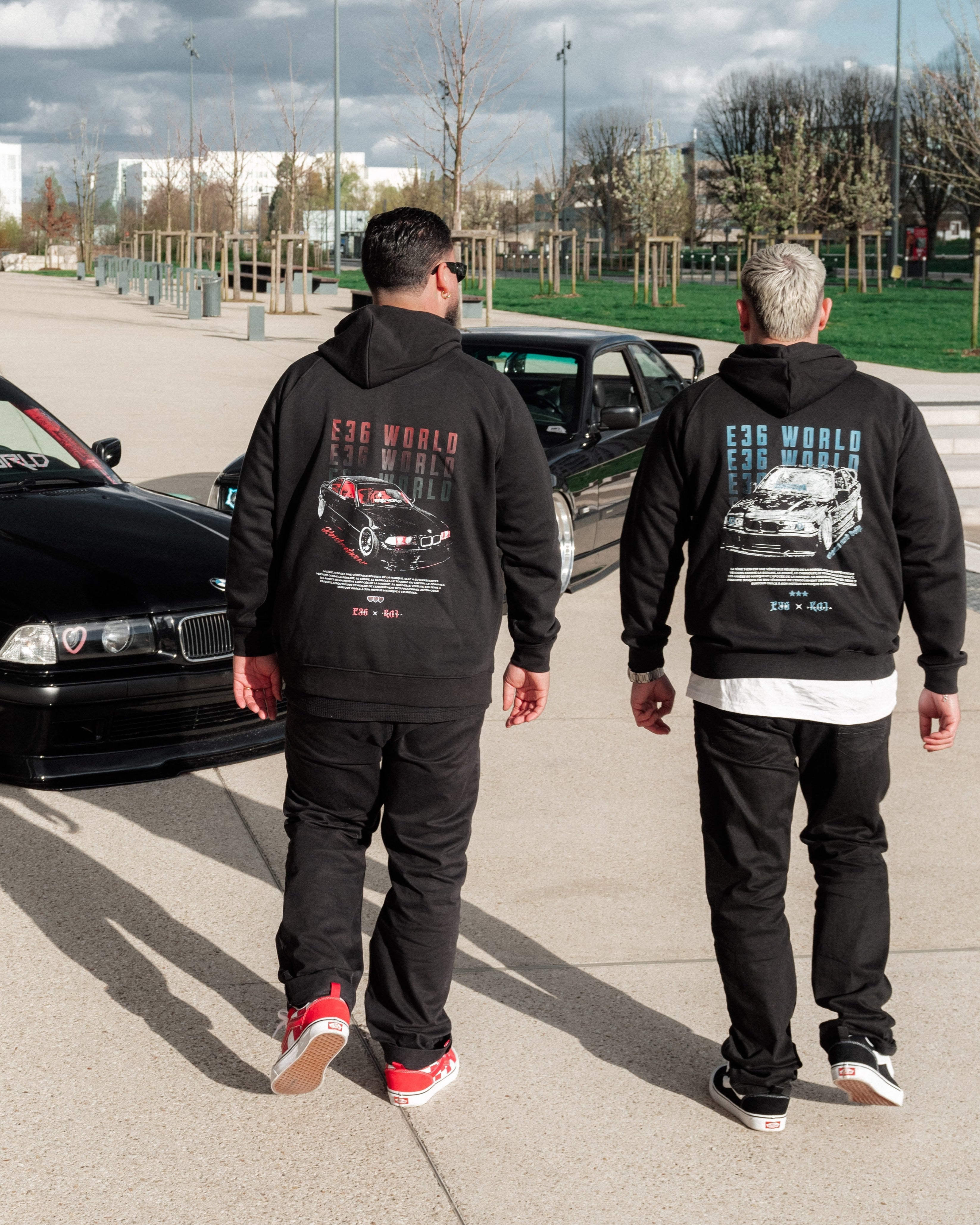 HOODIE NOIR KOI X E36WORLD
