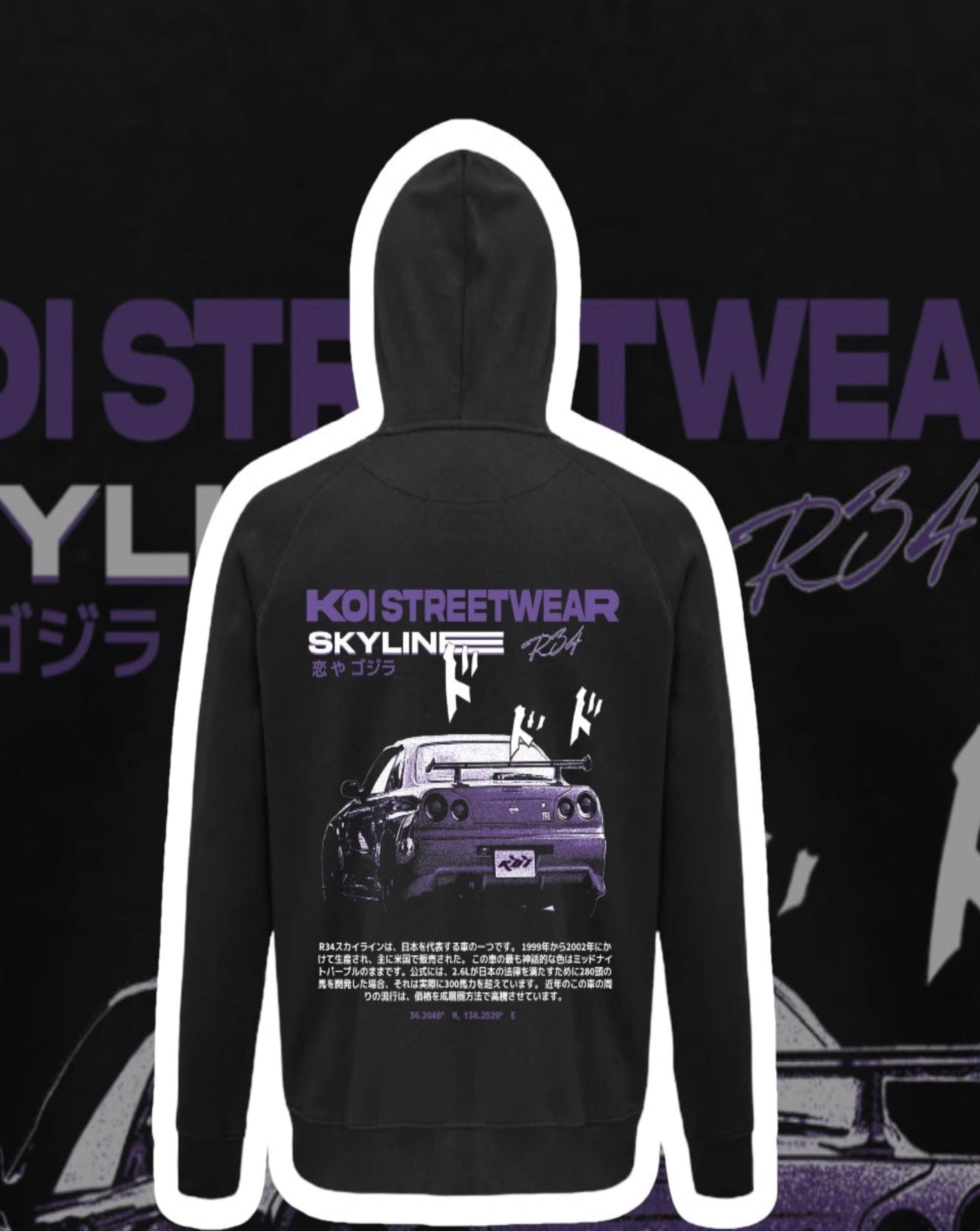 HOODIE BRODÉ "KOI R34"