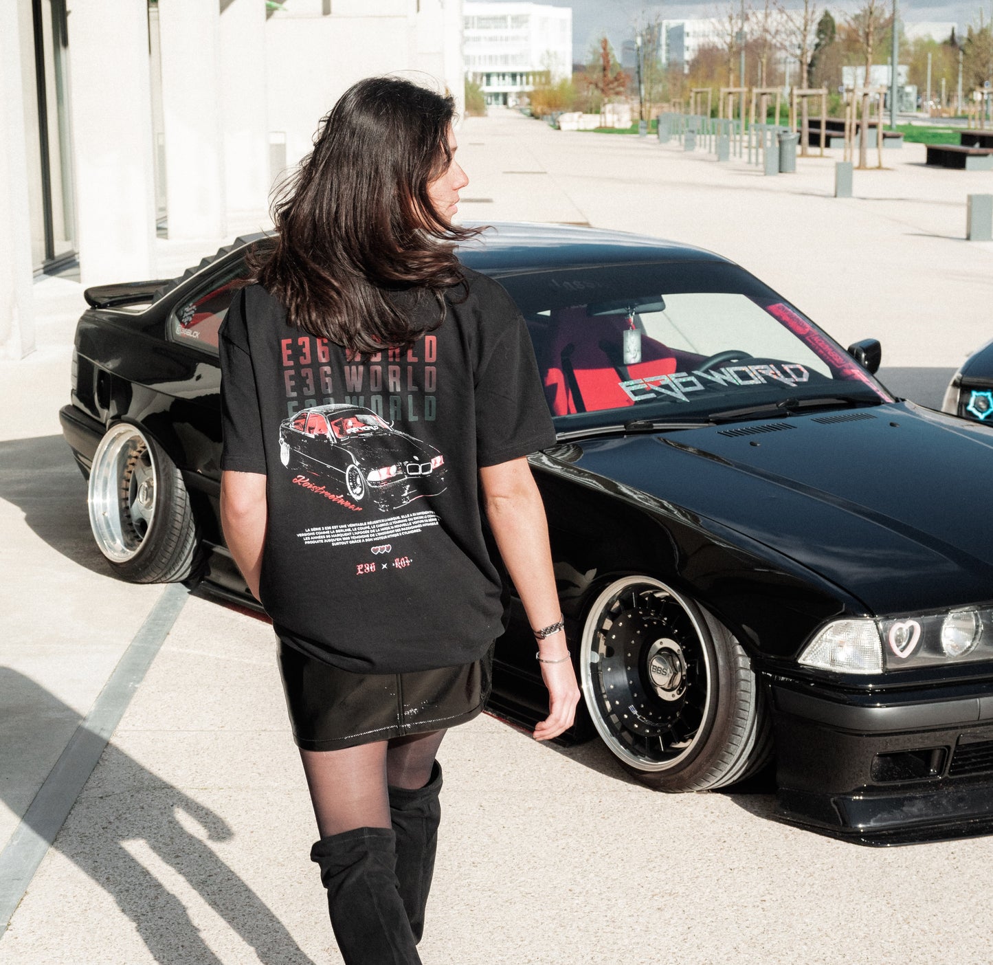 TEE-SHIRT NOIR KOI X E36WORLD