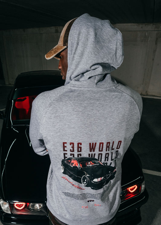 HOODIE GRIS KOI X E36 WORLD