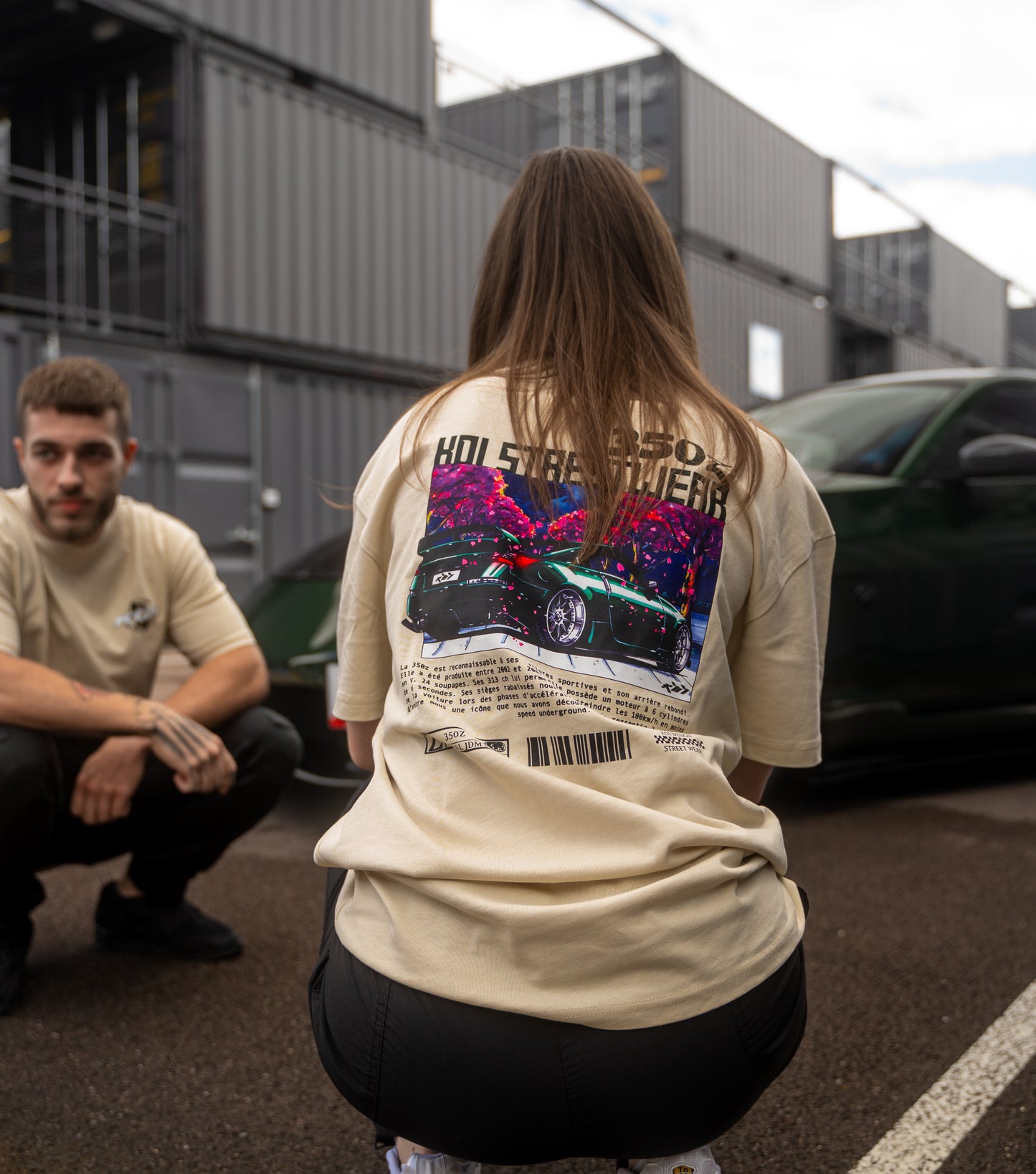 TEE SHIRT BEIGE KOI X GREENZ 350Z