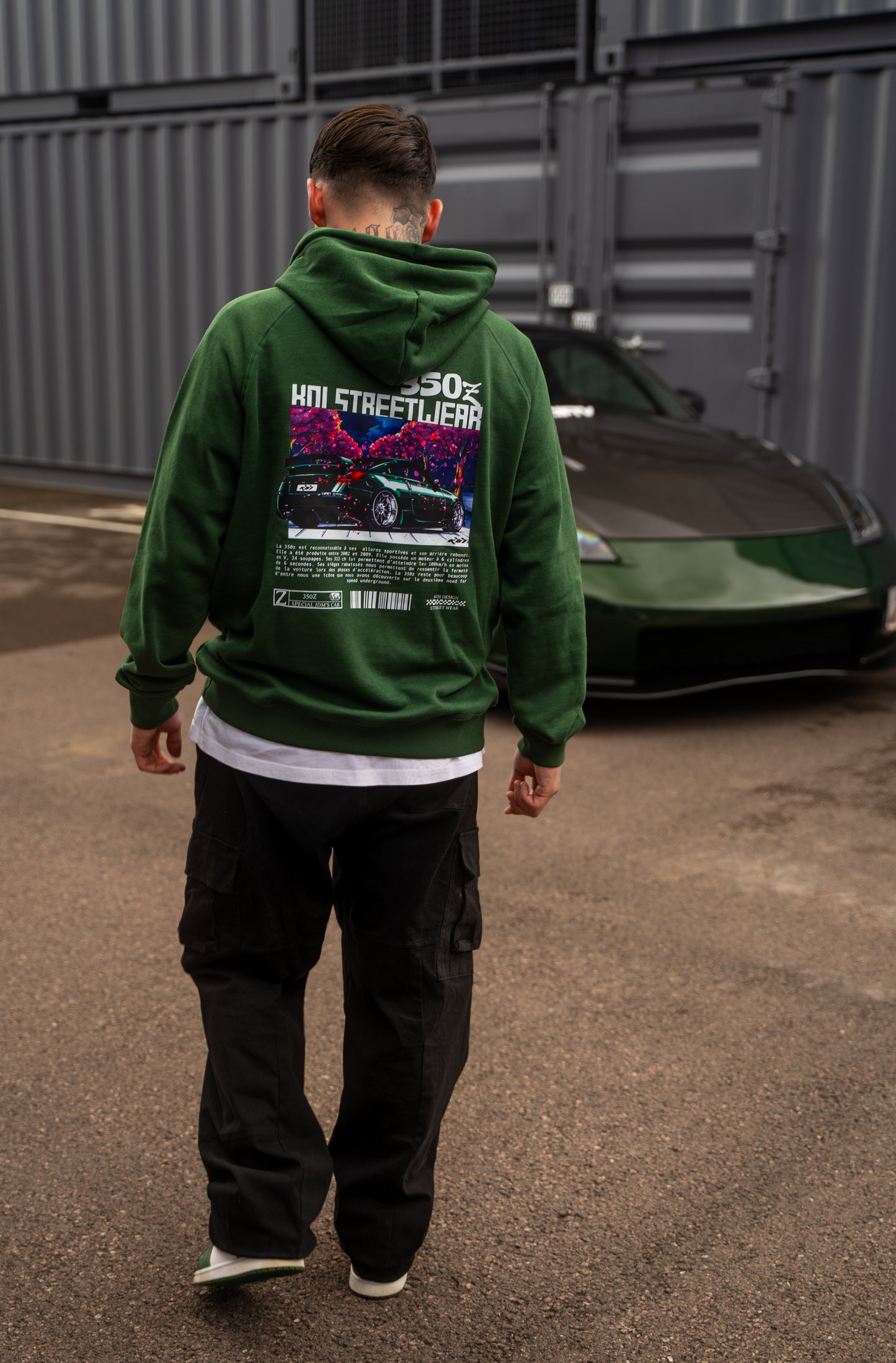 HOODIE VERT KOI X GREENZ 350Z