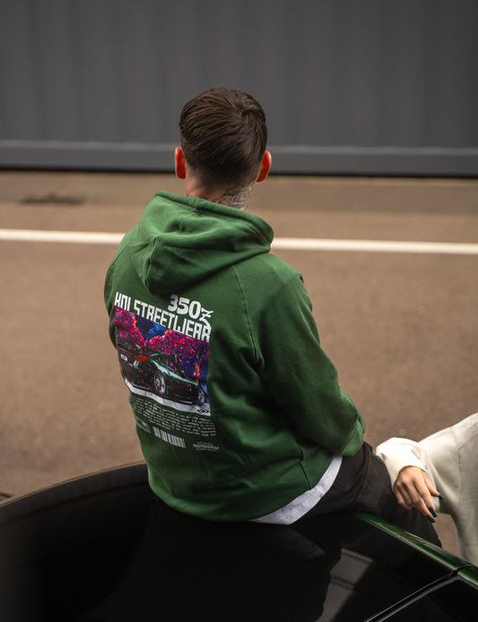 HOODIE VERT KOI X GREENZ 350Z