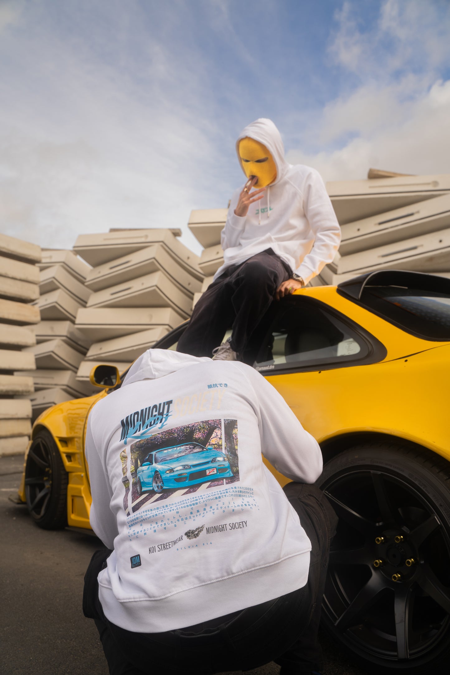 HOODIE S14 BLANC