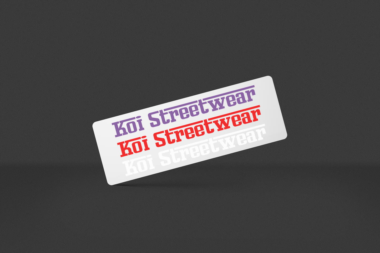 STICKER LETTRAGE KOI STREETWEAR